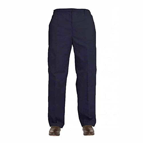Gillicci Mens Elasticated Adjustable Waist Casual Smart Work Plain Rugby Trousers Pants