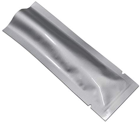 PABCK 100 Stück 6 x 24 cm (Innengröße 5 x 23 cm), hitzeversiegelbar, 3,34 mm Mylar-Folie, Vakuumbeutel für Probenverpackungen, Aluminiumfolien-Paket