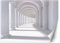 Feeby Papier Peint Intisse Tunnel Illusion 3D Effet 3D 400x280 cm blanc Déco Murale Trompe L' Oeil Tapisserie Moderne Salon Chambrea' Coucherr Salle De Bain Cuisine Graphiques 3D Arcades Colonnes
