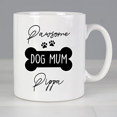 Ceylon Teabox Personalised Pawsome Dog Mum Mug Personalised Mug Gift Personalised Mug