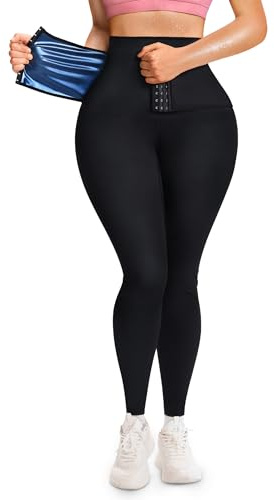 SCARBORO Sauna Sweat Pants for Women High Waist Compression Slimming Weights Thermo Legging Workout Body Shaper Sauna Suit