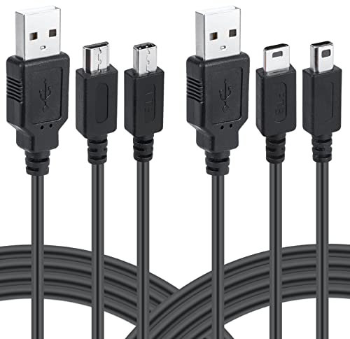 Funturbo DS Charger, 3DS DS Lite Cable de carga USB para Nintendo 3DS/3DS XL/2DS/2DS XL/DSi/DSi XL/DS Lite (paquete de 2)