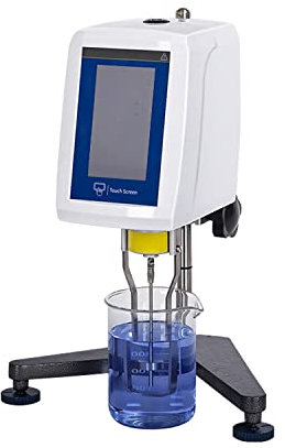 hzexun Labor Rotationsviskosimeter 1-100000mPa.s Touchscreen mit Farbdisplay Viskositäts Fluidimeter Tester Messgerät Digitales Labor Viskosimeter 110–240 V