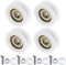 EMSea 4PCS Greenhouse Door Wheels 29mm Diameter Greenhouse Sliding Door Roller for Most Greenhouses Sliding Doors Garden Replacement Accessories