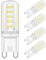 Eco.Luma G9 LED Lampen Kaltweiß 5W Ersatz 28W 33W 40W Halogenlampen 420LM, 6000K G9 LED Leuchtmittel Birnen, Kein Flackern, Nicht Dimmbar, RA83, AC 220-240V 4er Pack