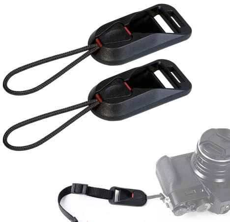 XINAZZIT 2 PCS Camera Strap Quick Release Shoulder Neck Strap Clip Adapter Camera Strap Quick Release Loops Clips Camera Quick Release Buckle