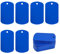 Aluminiumgravur Rohlinge Aluminium Rechteck Blank Tags Stanzen Rohlinge Gravur Rohlinge Hundemarke 25 Pack (Blue)