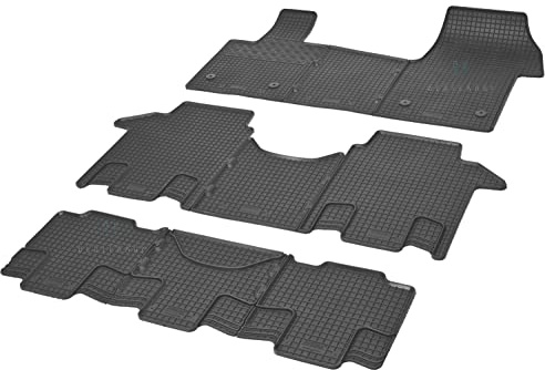 Auto Fußmatten Gummimatten Rigum geeignet für VW T7 Multivan ab 2021 8-Sitzer Passgenau + Auto Duft/BesteKauf