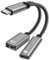 XMSJSIY Cavo Adattatore USB C OTG Con Alimentatore, Tipo C a USB + Cavo Di Ricarica Rapida PD 60W 2 in 1 Splitter Caricabatterie Compatibile Con PC, Telefono, Tablet