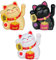 ZYWUOY Fortune Cat - 3 Stück Glückliche Katze Solarbetriebene Winkekatze Glückskatze Sonnen Energie Glücksbringer Dekoration, die Wohlstand Anzieht für Schreibtisch Wohnaccessoires Dekor