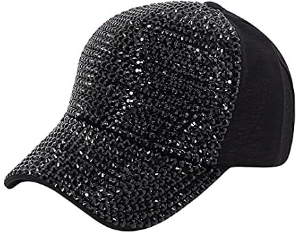 Naimo Damen Strass Baseball Cap Verstellbarer Baseballmütze Frauen Sparkle Diamant Basecap Sommer Kappe Sonnenhut