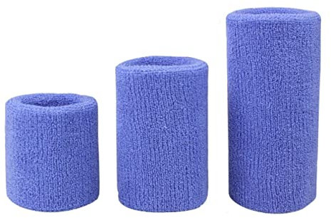 EBSBAG 2 Stück Sport-Armbänder Fitness-Band Laufsport-Handgelenkschutz Badminton-Armband (Color : 2pcs Lake Blue, Size : Length 8cm)