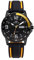 UMR RUHLA Armbanduhr, Quarz, analog, Silikonarmband, Edelstahlgehäuse, wasserdicht bis 10 bar, Farbe:Gelb