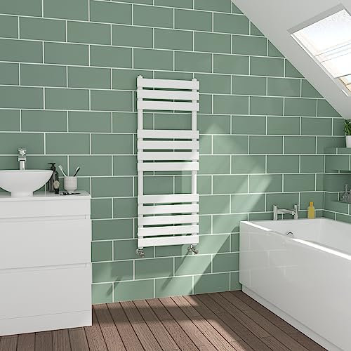 WarmeHaus Handtuchheizkörper, flach, 1200 x 450 mm, Weiß