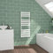 Warmehaus Flat Panel White Towel Radiator Bathroom Heated Towel Rail 1200x450mm