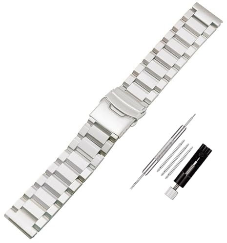 Spolife Stainless Steel Watch Band for Mens Women, Quick Release Stainless Steel Watch Straps 18mm 20mm 22mm