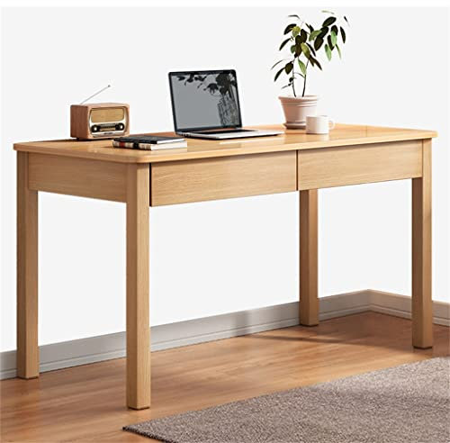 ZYMEN Bureau en Bois Massif Commode Chambre Petit Bureau d'ordinateur avec Tiroirs Bureau sans Chaise (Color : D, Size : 120cm) Commemoration Day