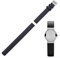 THEAGE Strap Replacement Watch Band for Skagen Mens Watches 12mm with Screws (Black)