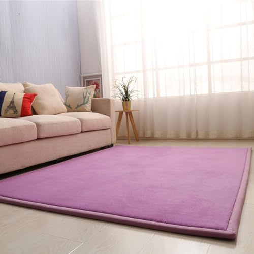 Single tree forest Large Area Rug, 2cm Thick Kids Carpet, Easy to Clean, for Boys and Girls-Violet-200 * 220cm