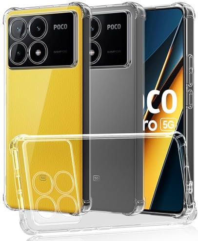 SineOrdo Cover per Xiaomi POCO X6 Pro 5G Custodia, Ultra Sottile Custodia Xiaomi POCO X6 Pro 5G Cover Silicone TPU Case - Trasparente
