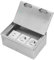 Caja Eléctrica De Suelo, Ac250v 4000w Caja De Salida De Acero Inoxidable Empotrada En El Suelo Con 2 Tomas Estándar De La Ue Y 2 Puertos USB Caja De Enchufe Universal Impermeable