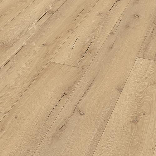 Meister Laminatboden MeisterDesign. Laminate LL 150 S 2052 x 220 x 10 mm 06258 Risseiche hell Woodfinish-Matt-Struktur
