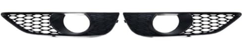 DUBHYYPS Auto Frontstoßstange Nebelscheinwerfergitter für Audi Q7 4L S-Line 2009-2014 4L0807675C,ßstange Nebelscheinwerfer Abdeckung Nebelscheinwerfer Grill Trim Abdeckrahmen