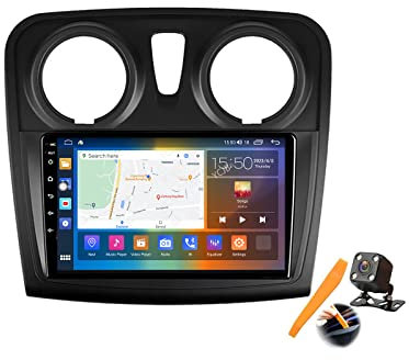 Android 12.0 Car Stereo 2-Din Radio für Da-CIA Duster Sandero 2012-2020 9 Zoll Touch Screen MP5 Multimedia Video Player FM BT Receiver mit 4G 5G WiFi