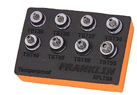 3/8 Drive Tamper Torx Socket Set Low Profile 27mm Ht Franklin Tools XFLTS8