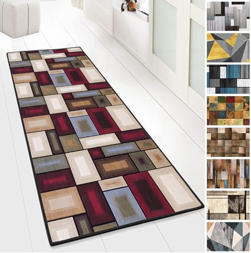 Yurun Läufer, Extra Lange Läufer Teppiche, Für Eingang Schlafzimmer Treppe Badezimmer Innen Wohnzimmer, Coffee Break Motiv Teppichläufer, Küchenläufer für Innen bis 10m Länge, 70x200cm