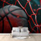 Fototapete Vlies Tapete Roter Basketball 350x256 cm 3D Effekt Wandbild Vlies Wandtapete Moderne Wohnzimmer Mural Schlafzimmer Kinderzimmer TV Hintergrund Wand Dekora