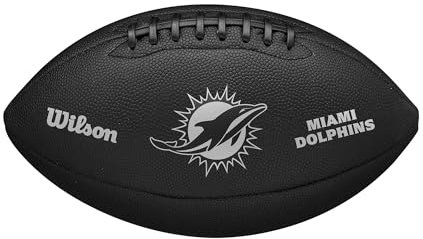 WILSON NFL Team Metallic Premiere Fußball, offizielle Größe, Miami Dolphins