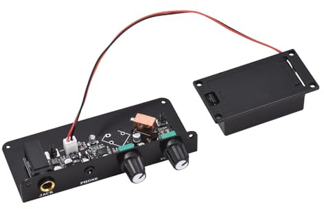 Solinder Tonabnehmer stumm schalten Mute Pickup Silent Violin Pickup EQ Balance Sensing Piezo Equalizer Mute Preamp Pickup für Violine mit Kopfhörerausgang Ton- und Lautstärkeanpassung für Violinspiel