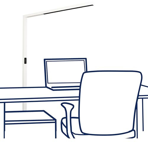 ROLF KERN LED-Schreibtisch-Stehleuchte | Clever-Pro | mit Touch Display, PIR & Tageslicht-Sensor