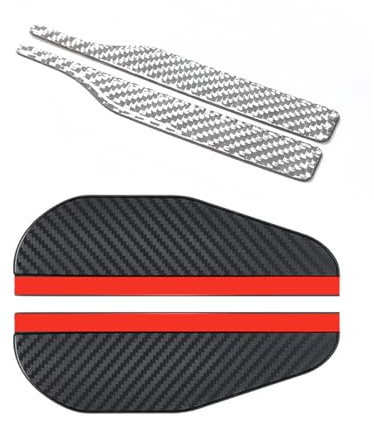 EUYKQNOI Flaconi 2PCS Adesivo Anti-Collisione Specchio Retrovisore,accessori auto,adesivi auto tuning,Protezione Bordi Portiera,adesivi per auto,Bordo Specchietto Retrovisore Proteggi (11.3x1.5cm)