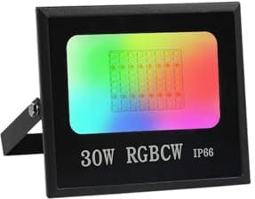 Focos LED Exterior, Reflector LED Inteligente Tuya, Iluminación Exterior, 30W, 50W, 100W, RGB, Luz Blanca Fría Y Cálida Regulable, Compatible Con Y(No Remote Control_30W_WIFI AND BTOOTH)