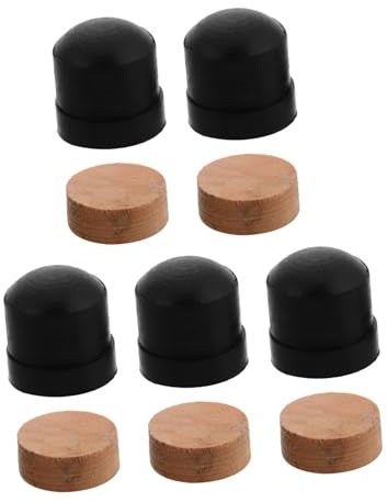 INOOMP Trumpet Valve Repair Kit Featuring Resistance to Wear and Easy Installation 10pcs with Trombone Slide Rubber End Bumper and Cork Pads for Brass Instrument Repair Suitable