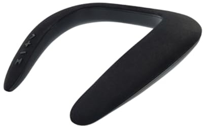 BUGUUYO Wireless U Shape Neck Speaker Portable Stereo Hour Playtime Comfortable Ergonomic Design for Music Calls and Gaming in Black