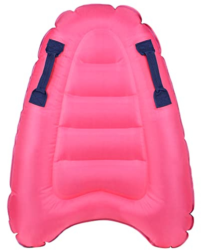 Aumotop Mini-Pool Schwimmt Aufblasbares Surfbrett für und Erwachsene, Schwimmbrett, Strandpool, 220 Lb Tragfähigkeit, Wassersport, Blau/Rosa (Rosa)