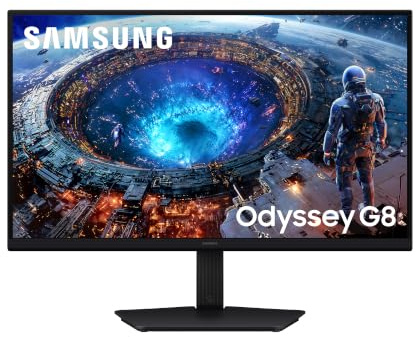 Samsung Odyssey G8 G80HF 5K 27, Fast IPS, HDR Gaming, Dual Mode, 360Hz, 1ms, 5120 x 2880, 16:9, 1,000:1, AMD FreeSync Premium, Ergonomic Stand, Multiple Connectivity, LS27HG806EFXEN