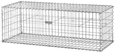 bellissa Spiral-Gabione PROFI - 97122 - Gabionenkorb mit Spiralverbindung - Dekorativer Steinkorb als Zaun oder Mauer für den Außenbereich - 150 x 50 x 50 cm