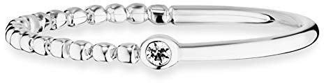 cai Damen Ring 925/- Sterling Silber rhodiniert Zirkonia weiß 135270173