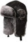 Insun Unisex Wintermütze Fliegermütze Trappermütze mit Kunstleder Fellmütze Herren Russenmütze Schwarz 2 L Hut Umfang 58cm