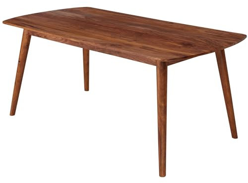 Wohnling Esszimmertisch WL5.572 Holz 120x77x60 cm Sheesham Massivholz Tisch | Designer Küchentisch Holz | Massiver Holztisch Rustikal | Speisetisch Massives Echt-Holz Modern | Großer Esstisch