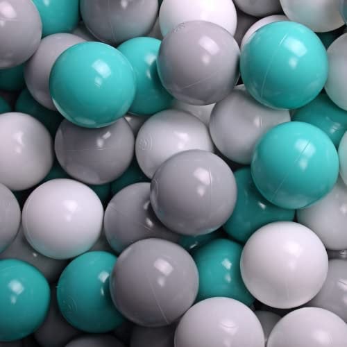 MEOWBABY Bälle Bällebad – Bällebad Bälle 7cm – Plastikbälle für Baby & Kinder – Spielbälle für Bällebad – Bunte Bälle – Bälle Baby