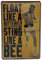 30 x 20 cm Retro Blechschild passend für Muhammad Ali Fans, Deko Schild, geprägtes Stahlblech für Box Fans