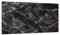 TMK Couvre-plaque en verre, 90 x 52 cm, pour plaques vitrocéramiques, à induction, protection anti-éclaboussures, planche à découper, noir marbré