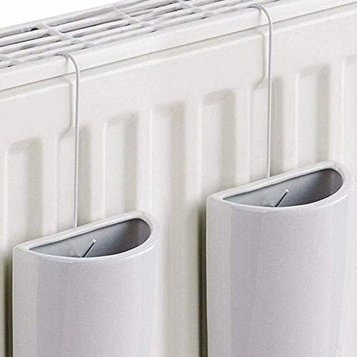 TRTO 2Pcs Ceramic Hanging Radiator Humidifier Moisture Absorber Condensation 500ml Easy To Use and Cleans