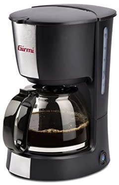 Girmi MC50 Macchina per Caffè Americano, Capacidad 1,2 litri, 900 W, 12 tazze, Caraffa in vetro, BPA FREE, Filtro in nylon, Nero