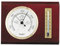 SELVA Barometer, Thermometer, mechanisch, analog, 155 x 115 mm, rechteckig, made in Germany, Farbe:Mahagoni